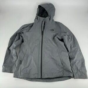 The North Face DryVent Women's Grey Waterproof Hooded Jacket Size Medium
